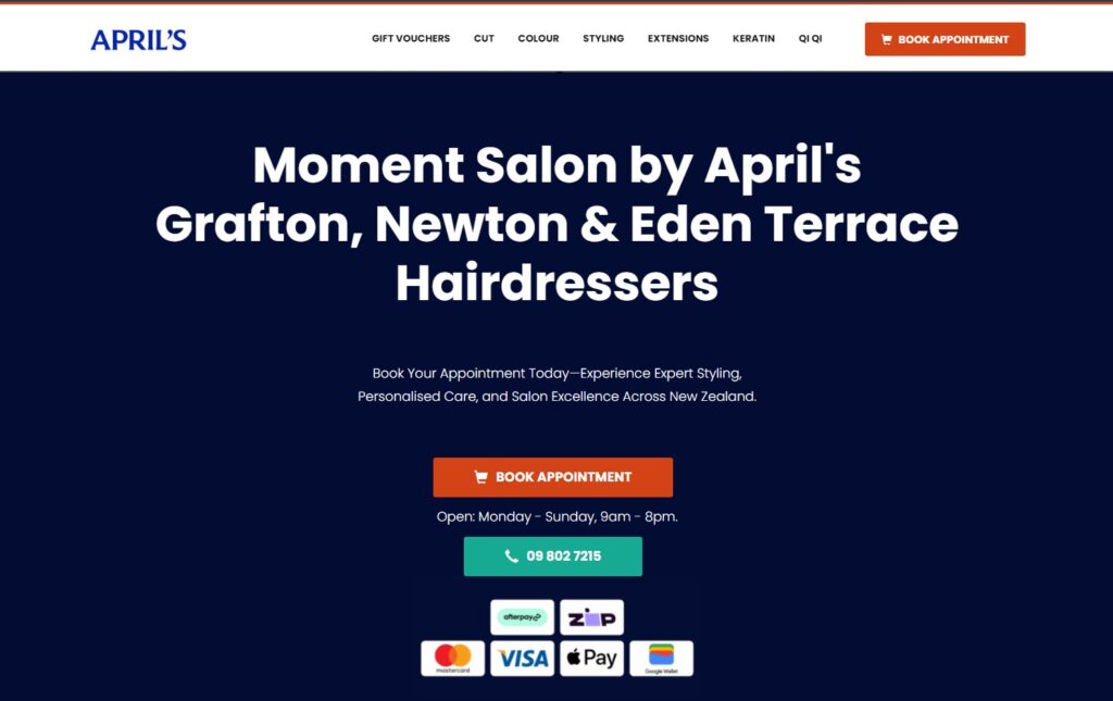 moment salon by aprils
