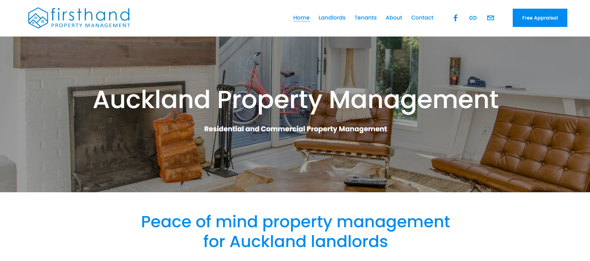 Firsthand Property Management homepage